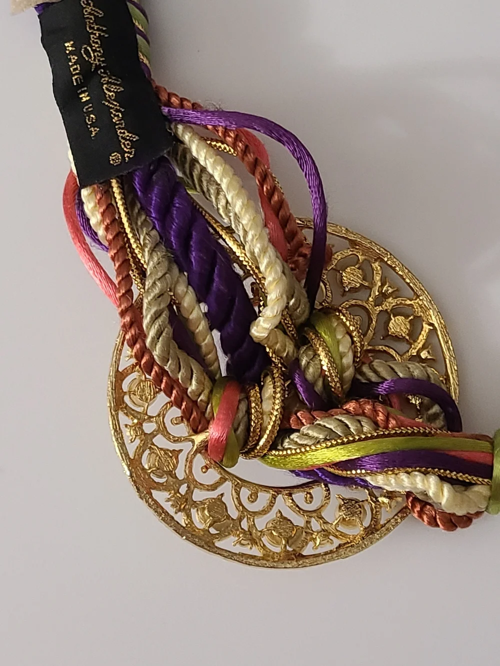 Vintage 80's Belt Adjustable Runway Estate Purple Euc